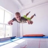 Прыжки на батуте в «Zen Trampoline School», видео 1
